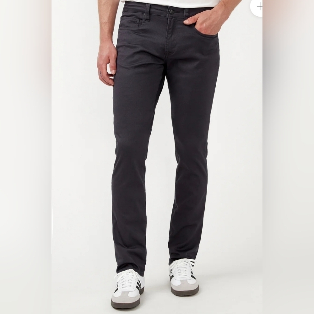 Buffalo Slim Ash Men's Twill Pants in Authentic Charcoal Gray